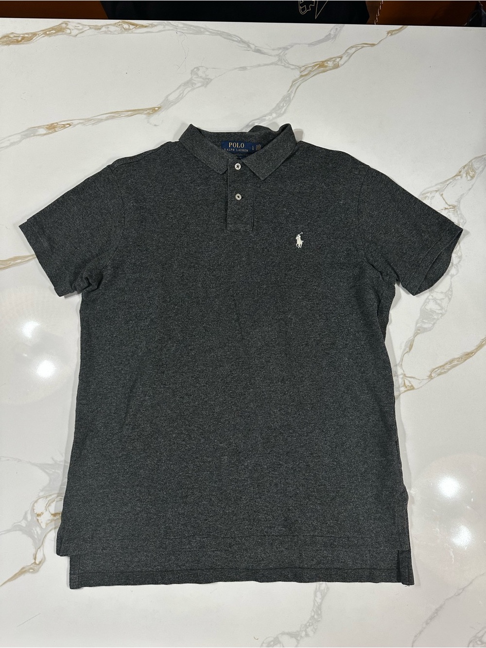 Polo by Ralph Lauren Charcoal Gray Short-Sleeve Polo Shirt